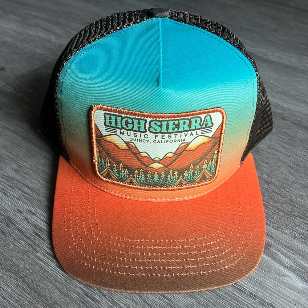 High Sierra Orange and Black Trucker Hat